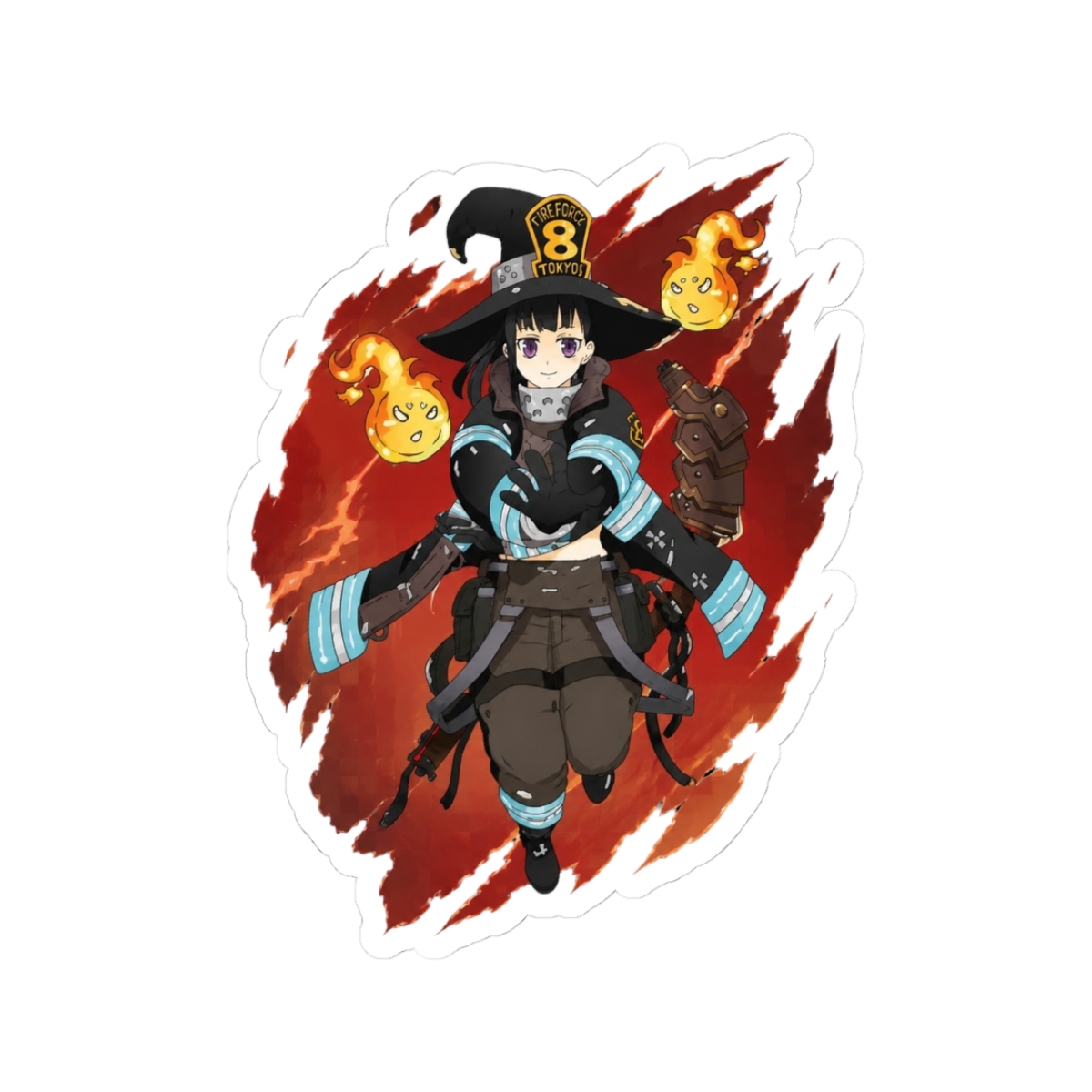fire force - Maki Oze Sticker