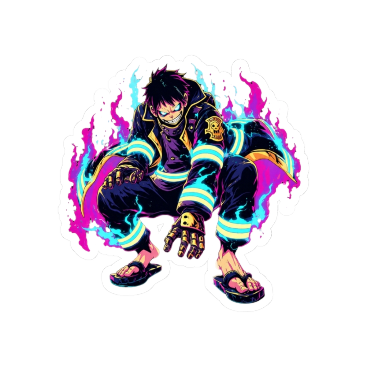 shinra - fire force Sticker - alternate angle 3, merchandise