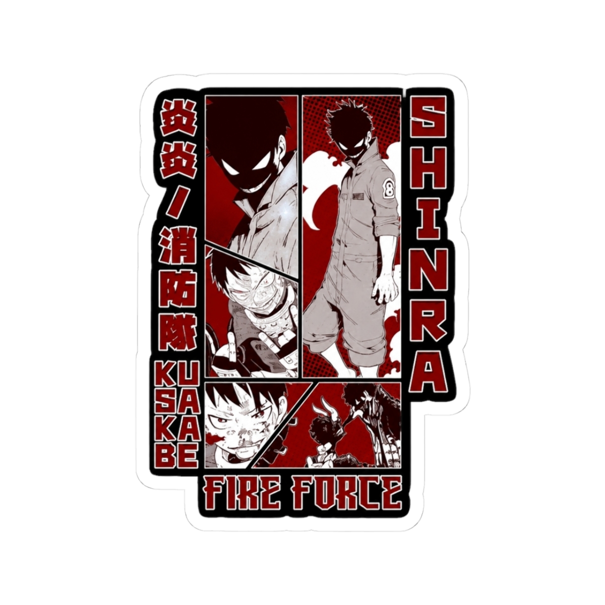 shinra fire force Sticker - Official stickers merchandise