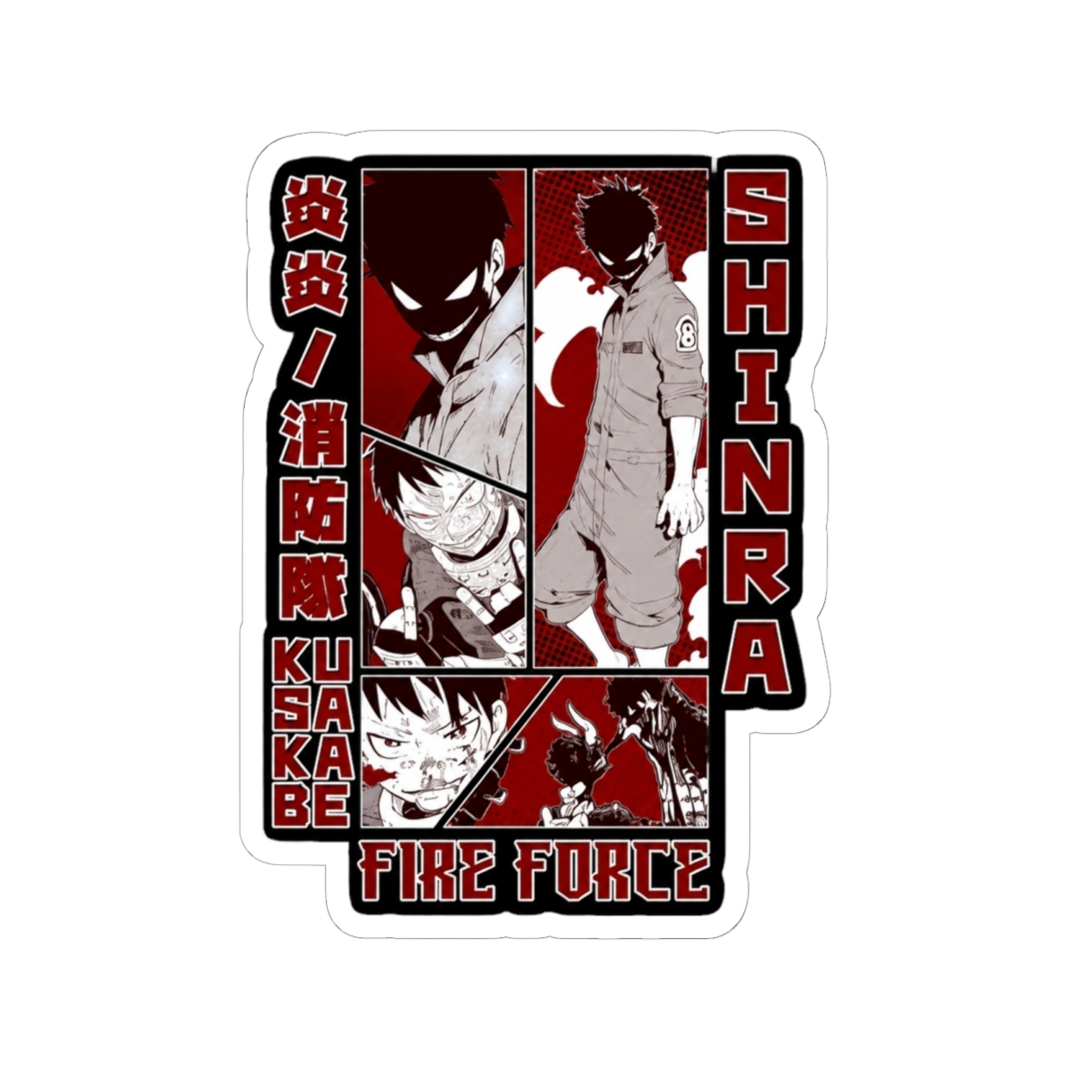 shinra fire force Sticker - alternate angle 2, merchandise