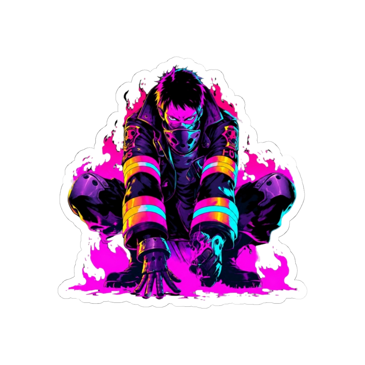 fire force anime Sticker - alternate angle 1, merchandise