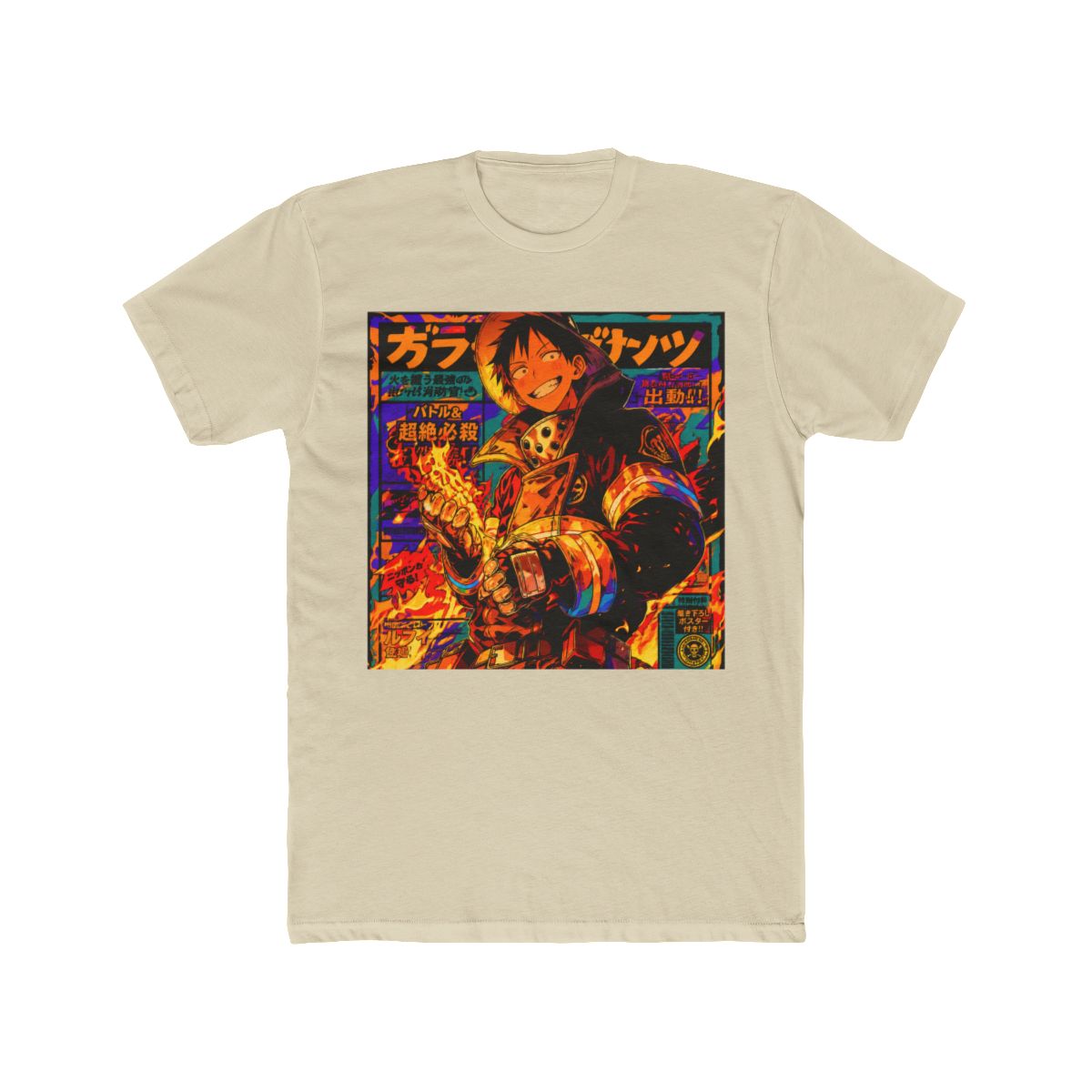 Fire Force Shinra Anime Art T Shirt - alternate angle 4, merchandise