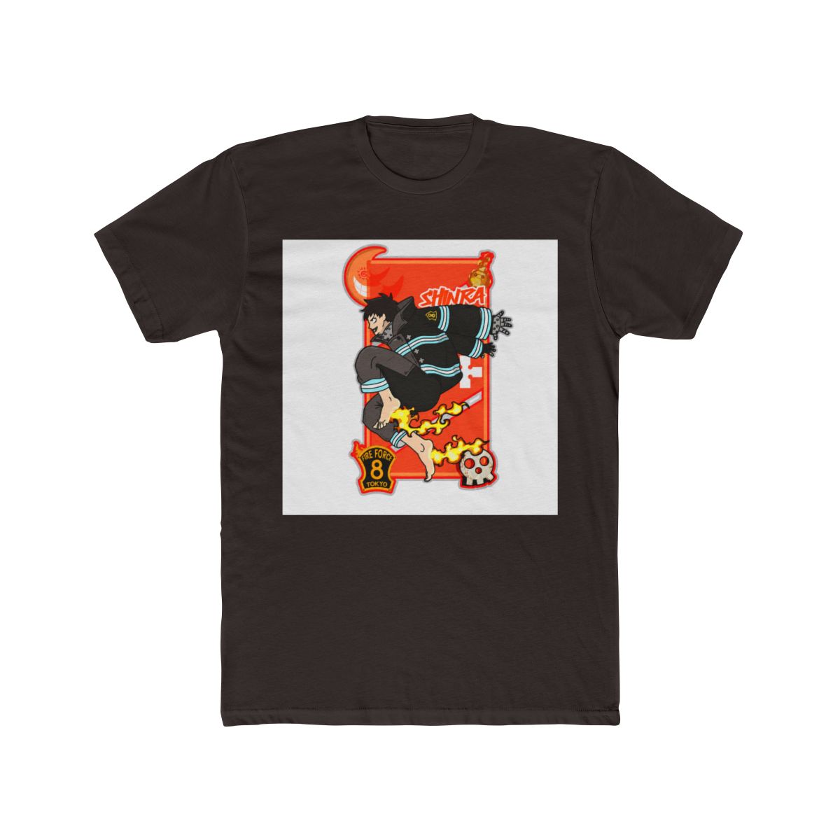 Fire Boy Shinra (Fire Force) T Shirt - alternate angle 2, merchandise