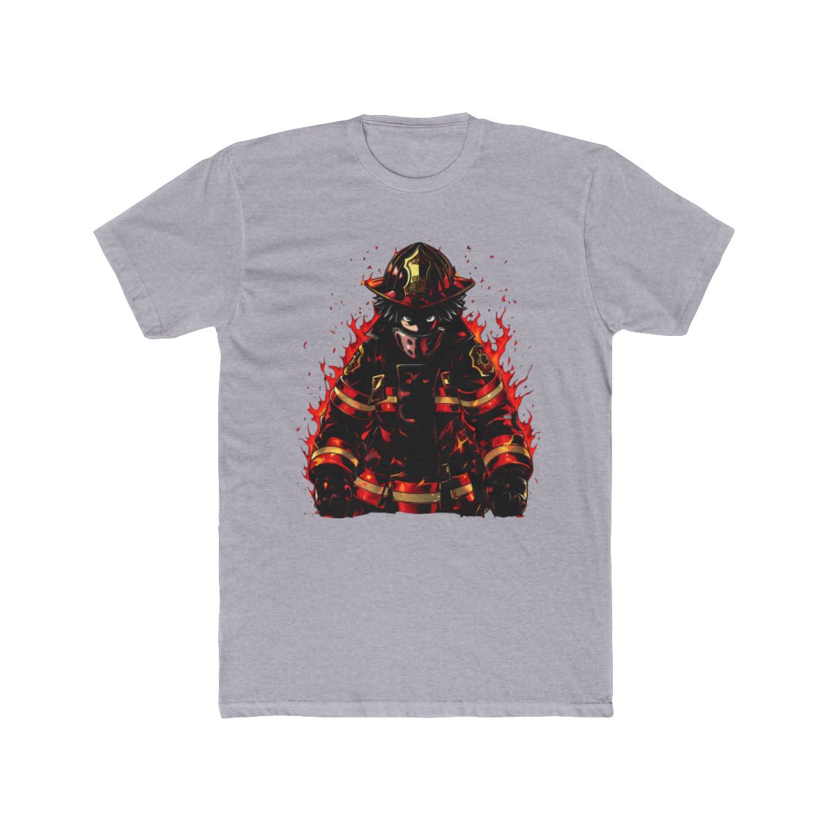 Fire Force Shinra Anime Firefighter Art T Shirt