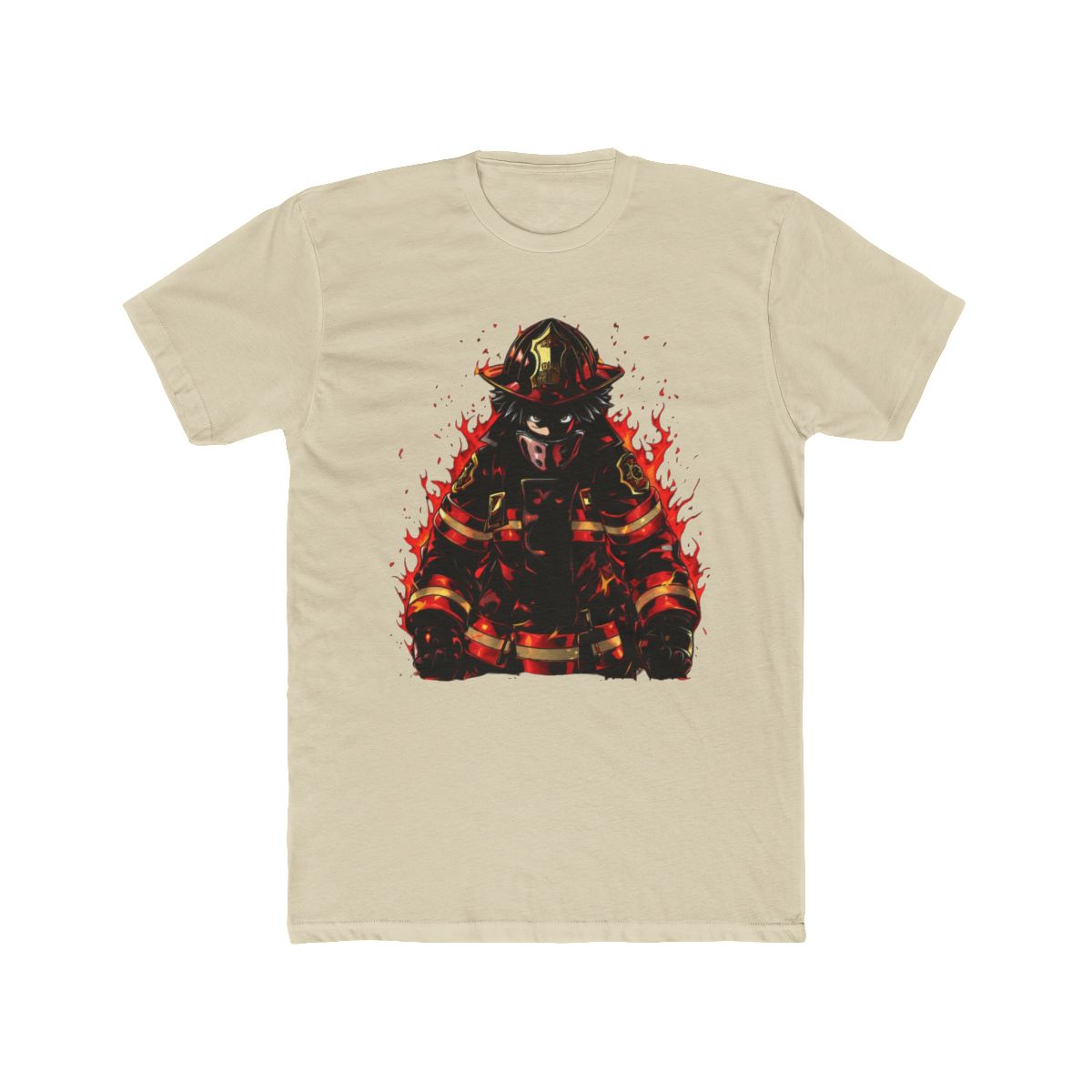 Fire Force Shinra Anime Firefighter Art T Shirt - alternate angle 4, merchandise