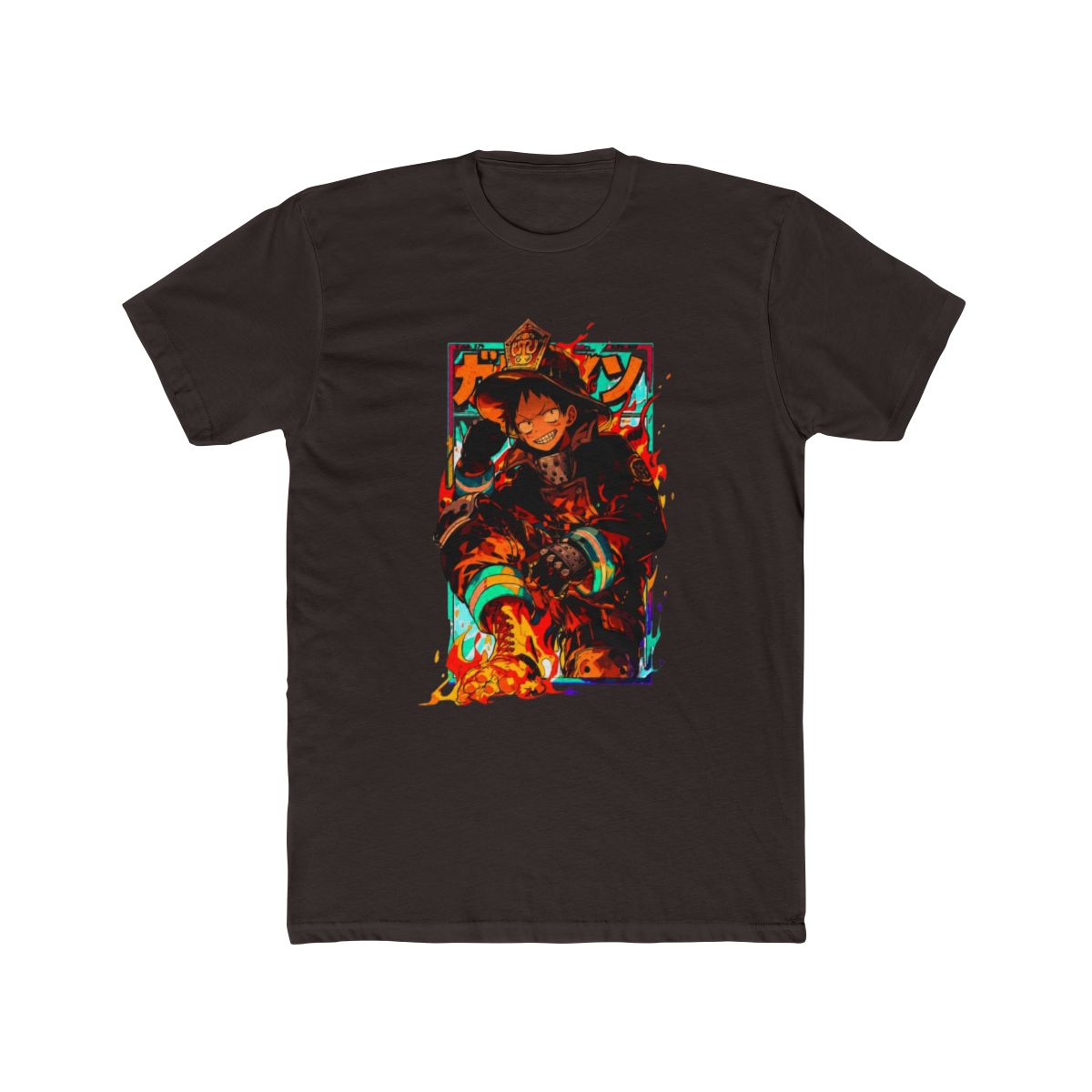 Fire Force Shinra Flame Anime Art T Shirt - alternate angle 3, merchandise