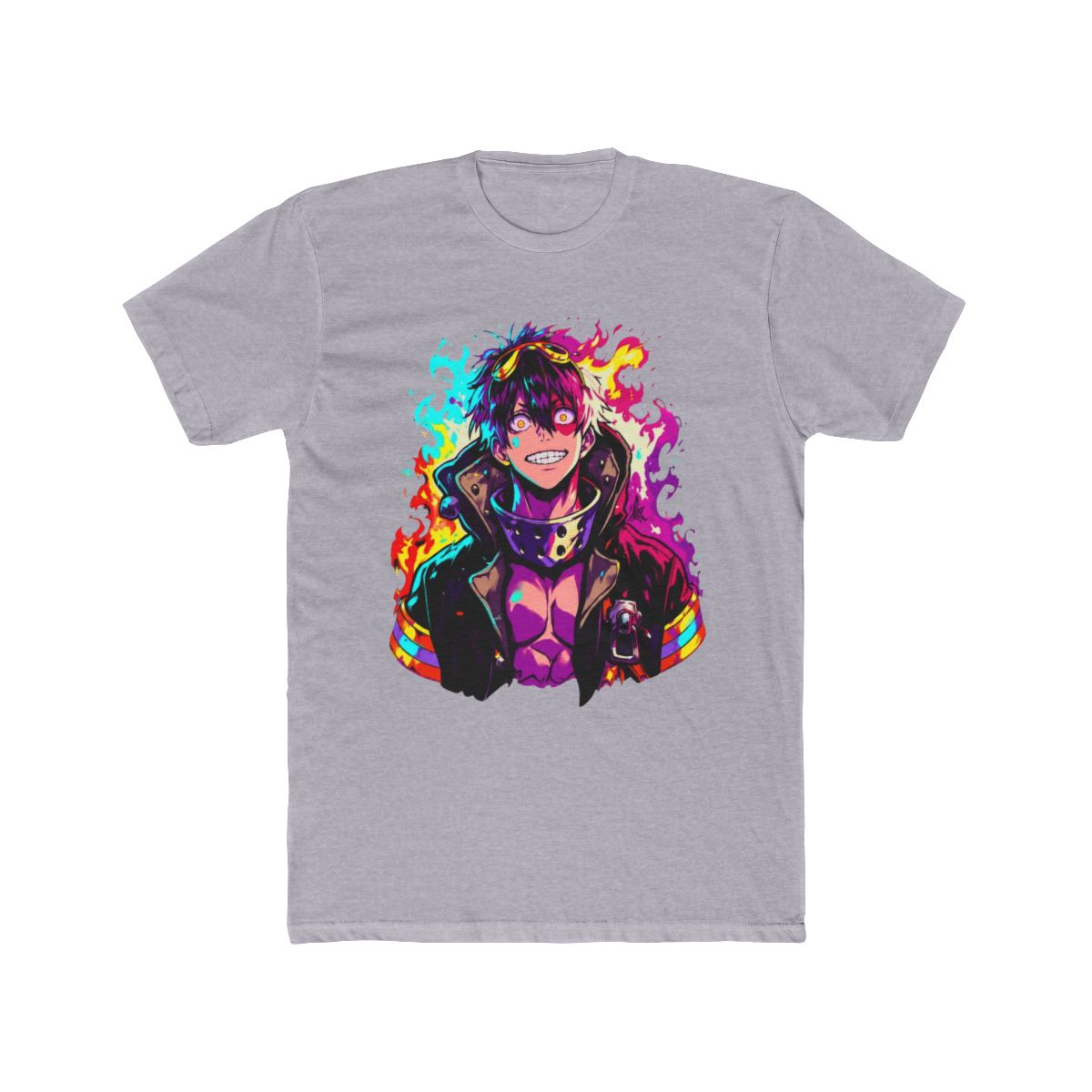 Arthur Boyle Colorful Fire Force Fan T Shirt