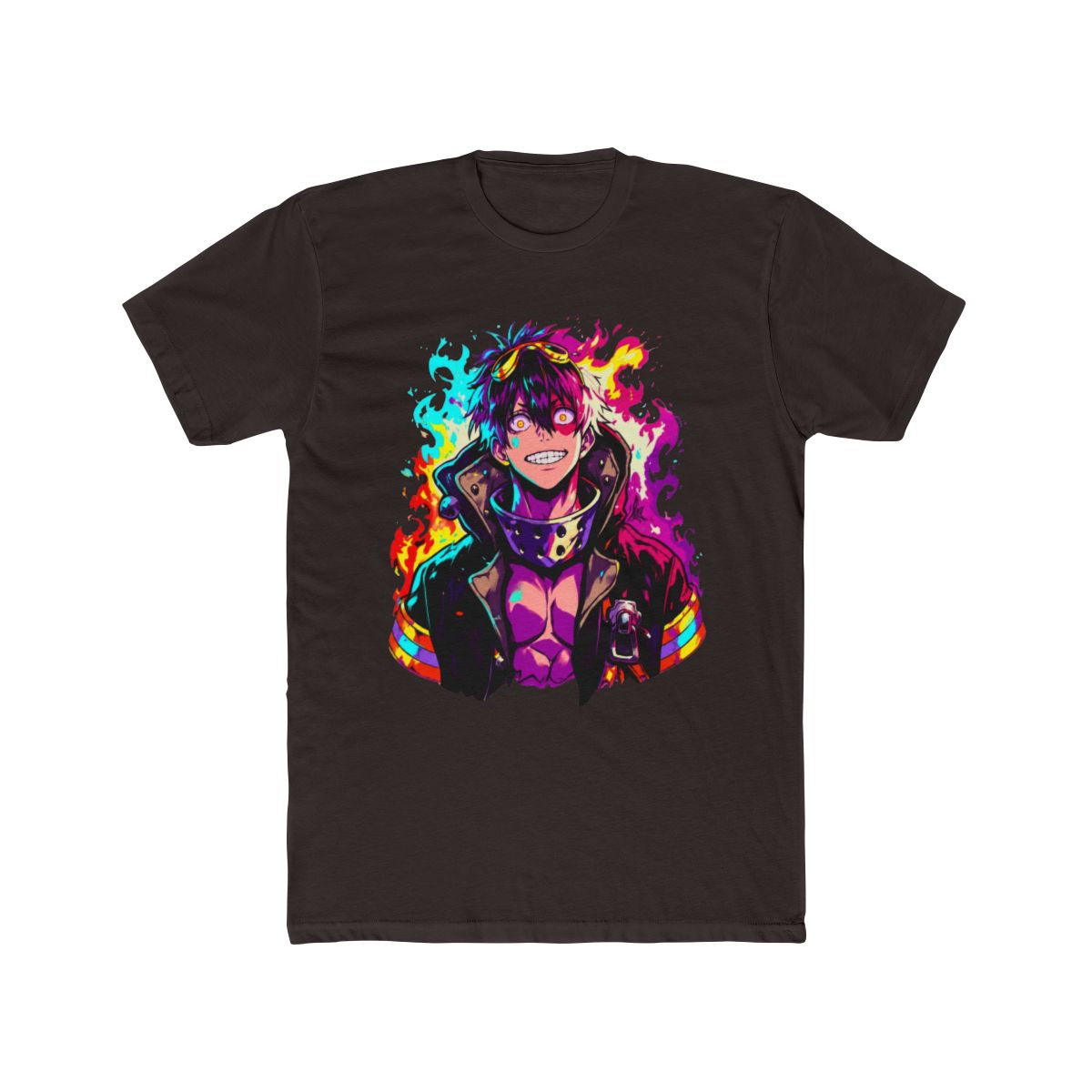 Arthur Boyle Colorful Fire Force Fan T Shirt - alternate angle 3, merchandise