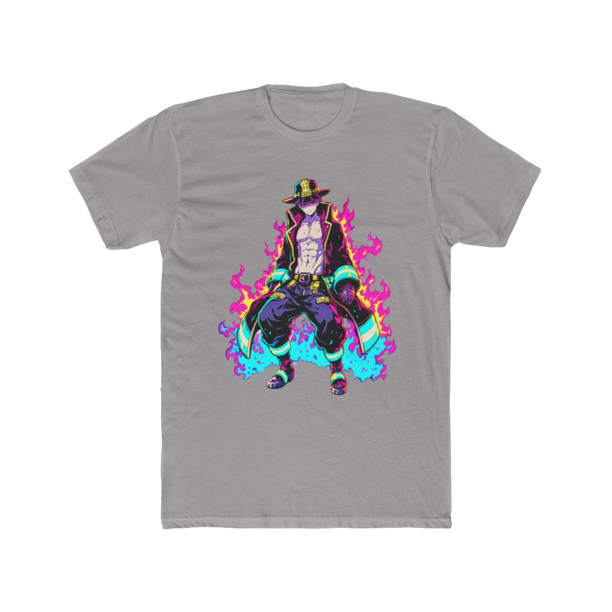 Flaming Captain Shinra Kusakabe Fire Force T Shirt - alternate angle 2, merchandise