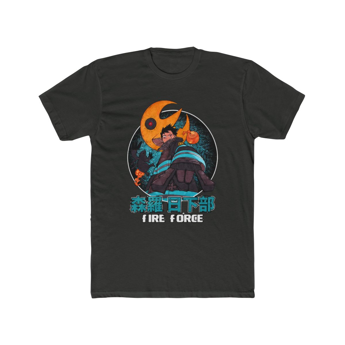 Fire Force Shinra Moon T Shirt - alternate angle 5, merchandise