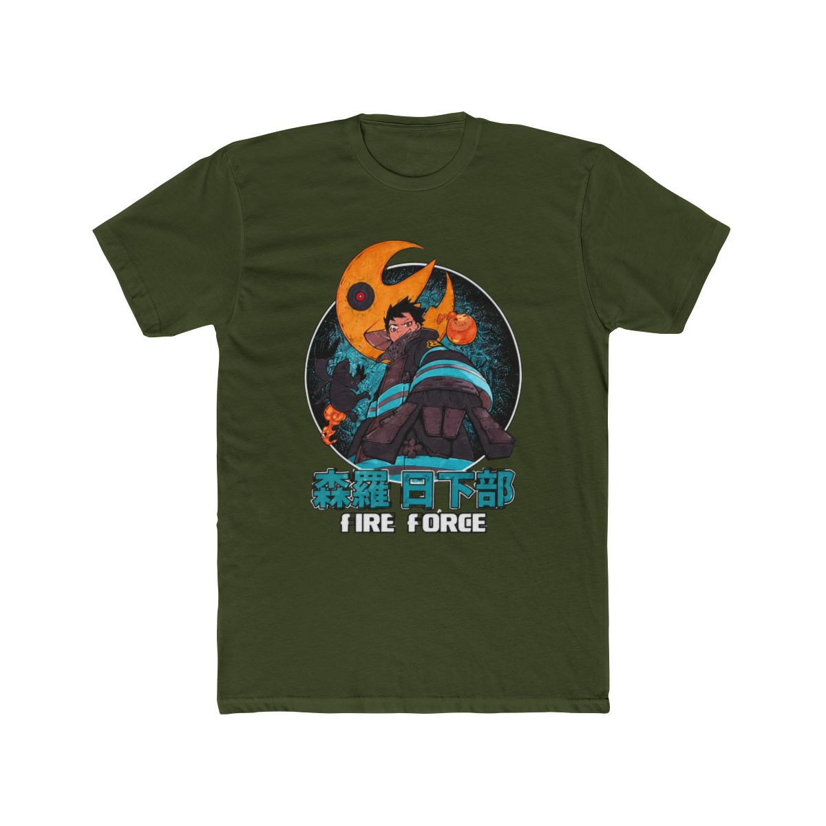 Fire Force Shinra Moon T Shirt - alternate angle 4, merchandise
