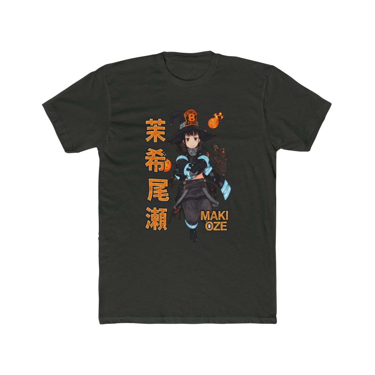 Fire Force Maki Oze Name Girls T Shirt - alternate angle 5, merchandise