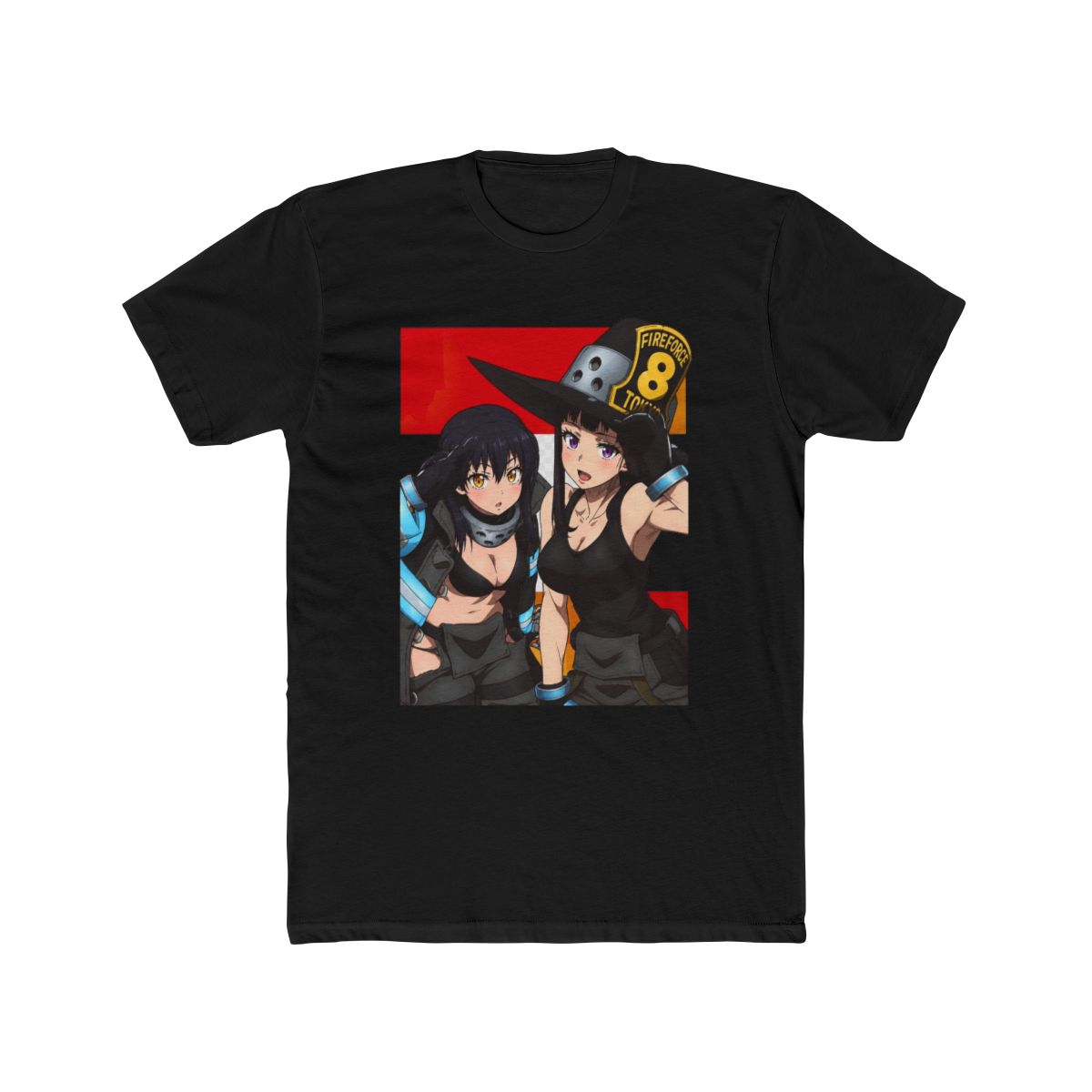 T Shirt, Fire Force Tamaki Kotatsu and Maki Oze - Fire Force Anime Takehisa Akitaru Shinra Kusakabe Maki Tamaki Fire Force Anime Manga Shirts - alternate angle 3, merchandise