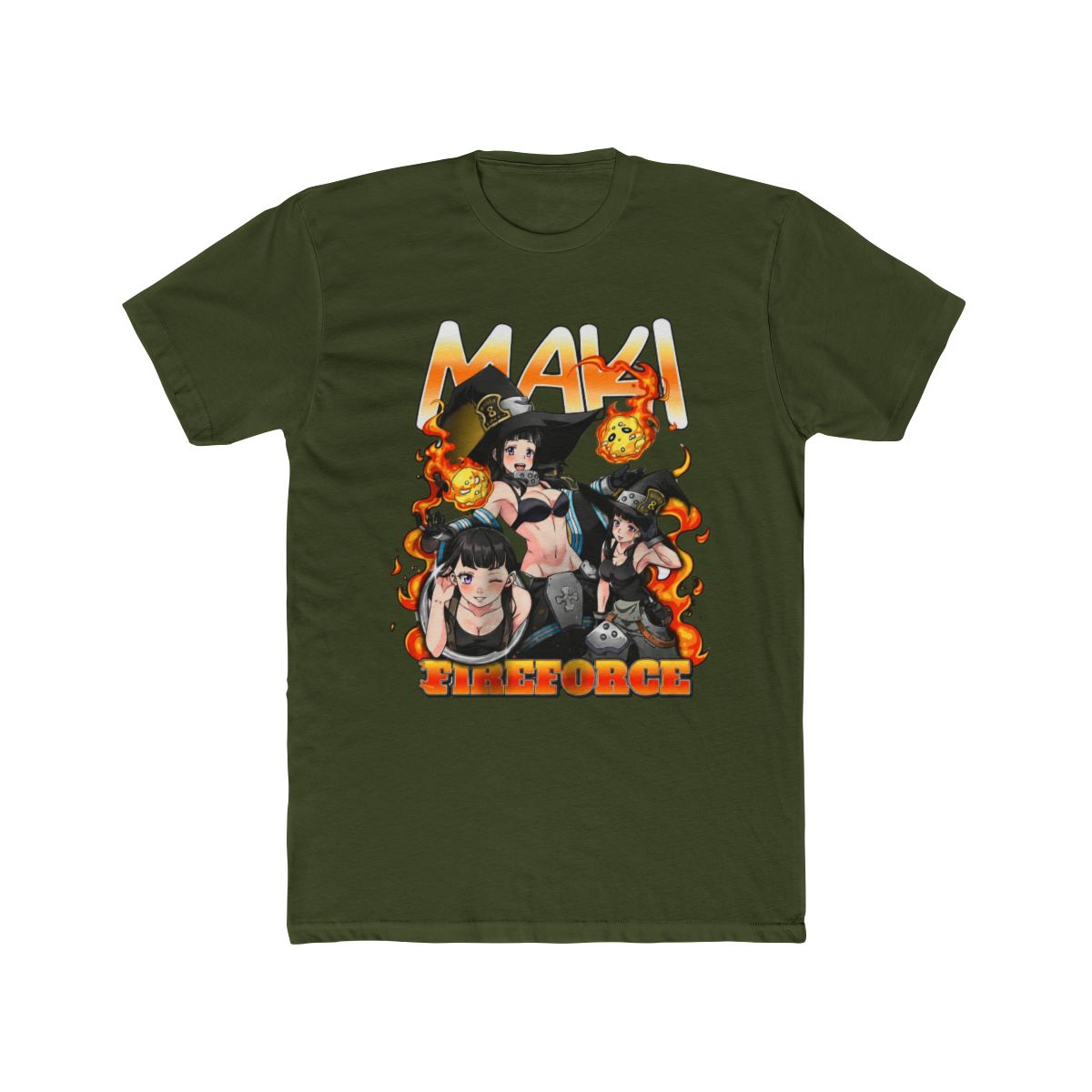 Maki Oze Shirt, Fire Force Shirt, Anime Shirt, Vintage T Shirt - Artsholic - Fan Art Merch - alternate angle 5, merchandise