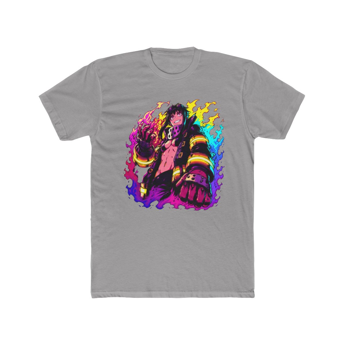 Enhance Fire Force Fan Art Shinra T Shirt - alternate angle 2, merchandise