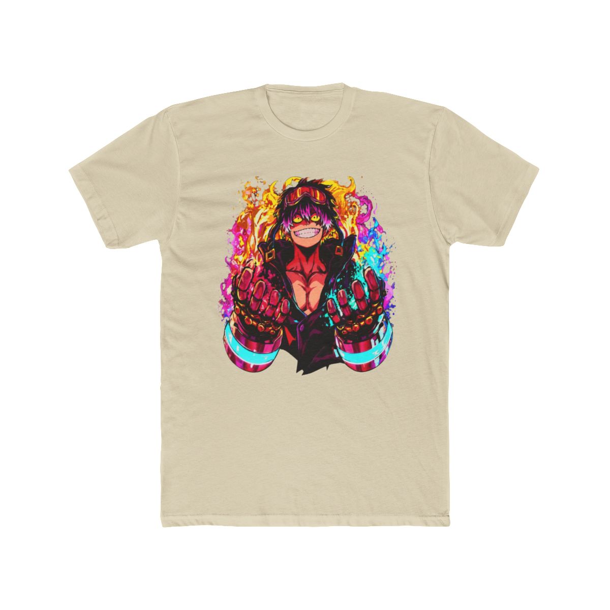 Flaming Shinra Kusakabe Fire Force Art T Shirt - alternate angle 4, merchandise