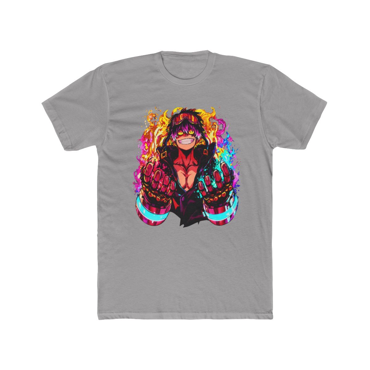 Flaming Shinra Kusakabe Fire Force Art T Shirt - alternate angle 2, merchandise