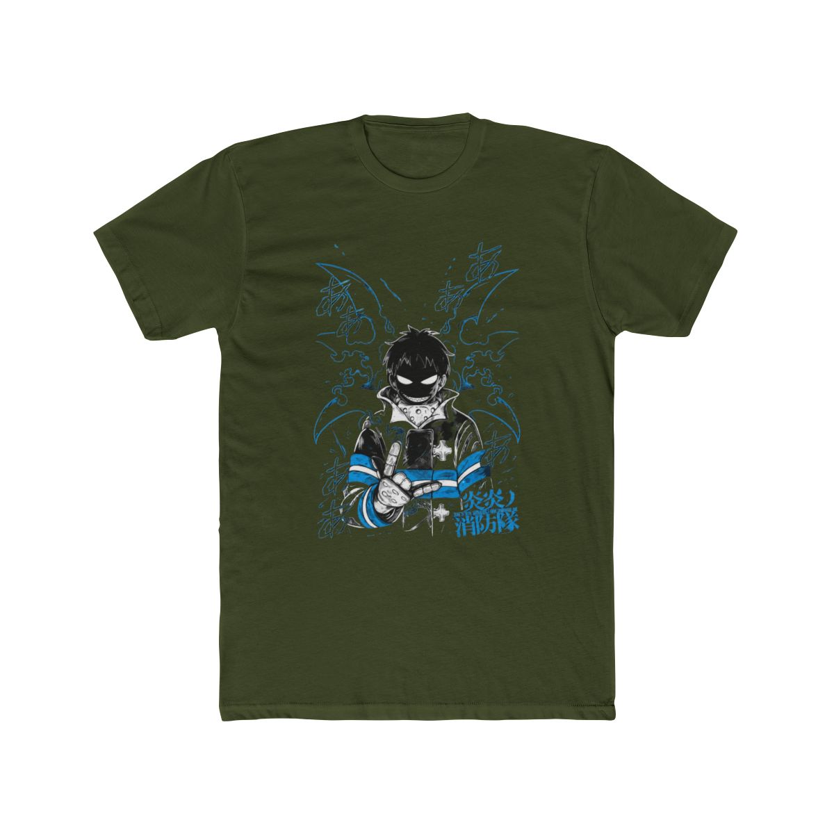 New Anime T Shirt Fire Force Merch Casual Short Sleeved T Shirt Tee - alternate angle 4, merchandise