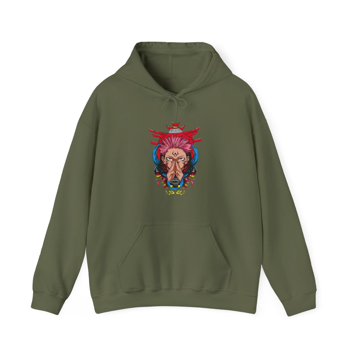Ryomen Sukuna Hoodie Jujutsu Kaisen Spirit Technique | Fire Force - alternate angle 4, merchandise