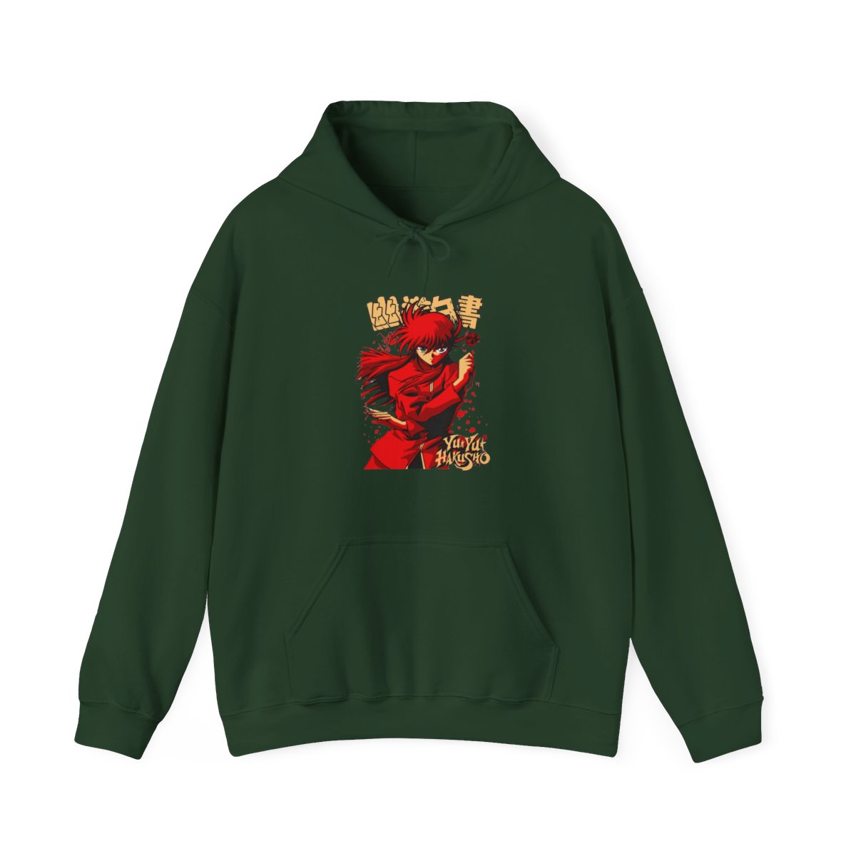 Kurama Hoodie Yu Yu Hakusho Red Battle Stance | Fire Force