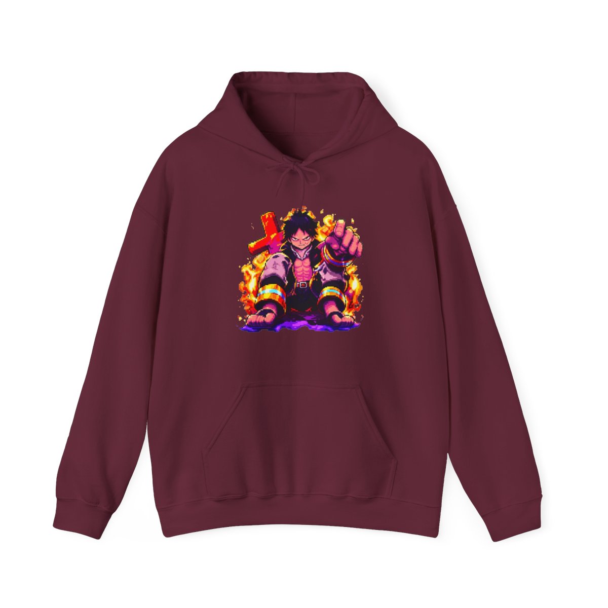 shinra kasukabe - fire force Kids Hoodie - alternate angle 3, merchandise