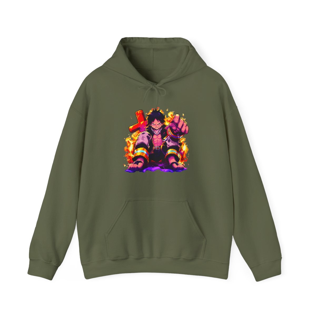 shinra kasukabe - fire force Kids Hoodie - alternate angle 4, merchandise