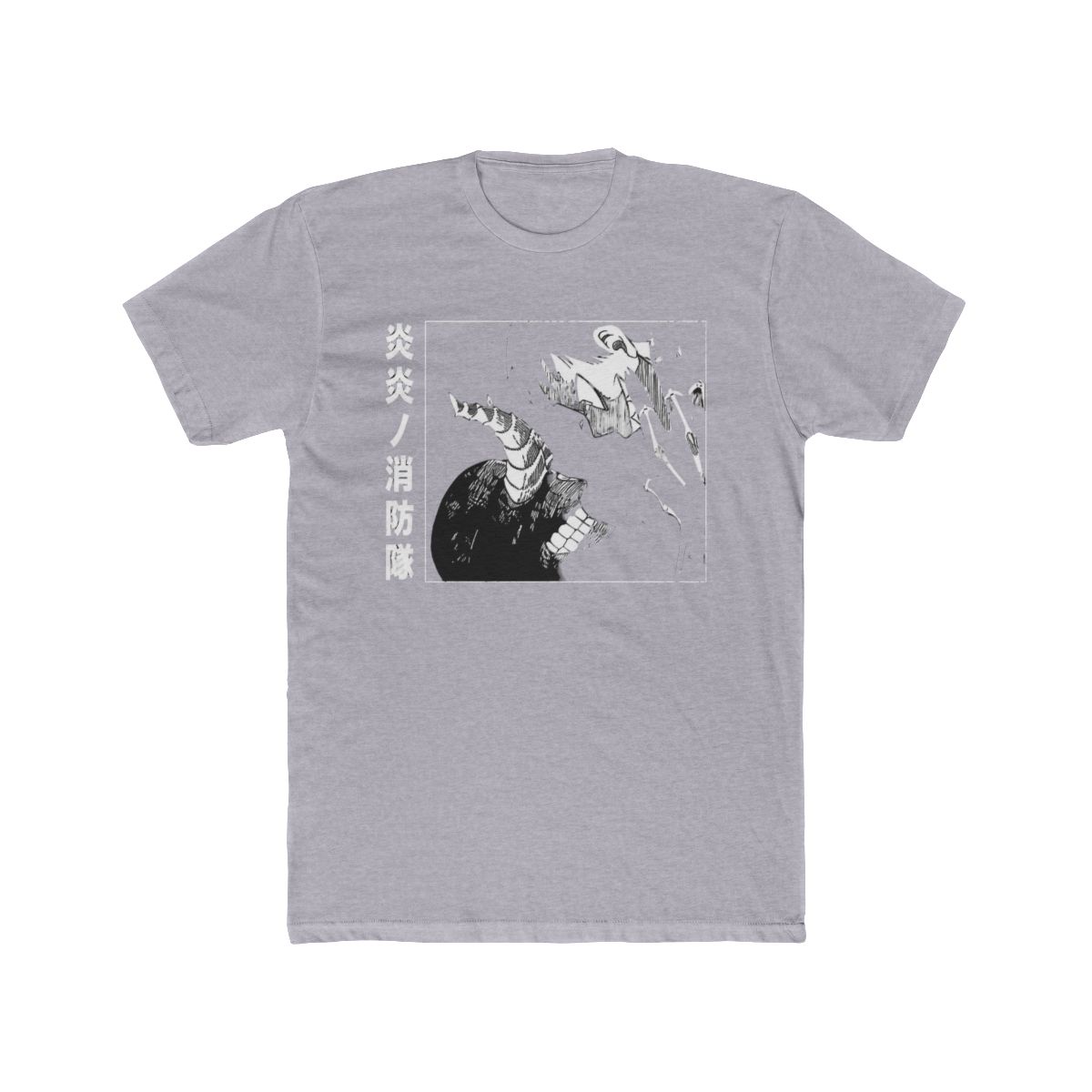 Anime Fire Force Washed Vintage T Shirt Merch Casual Short Sleeved T Shirt TShirt