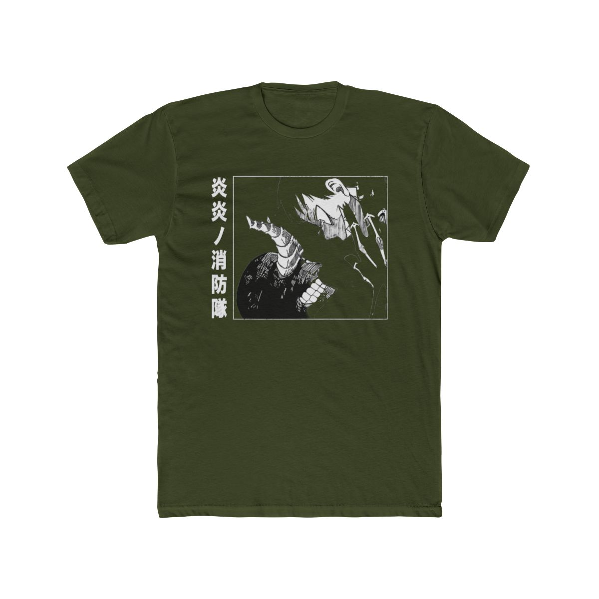 Anime Fire Force Washed Vintage T Shirt Merch Casual Short Sleeved T Shirt TShirt - alternate angle 5, merchandise